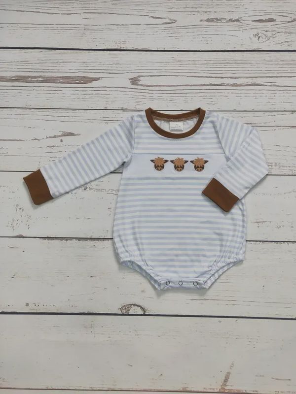 Cows Appliqué Boy Onesie