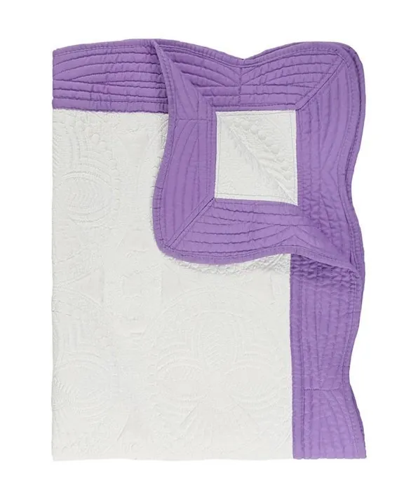 Baby Quilt, Colour: WHITE/PURPLE