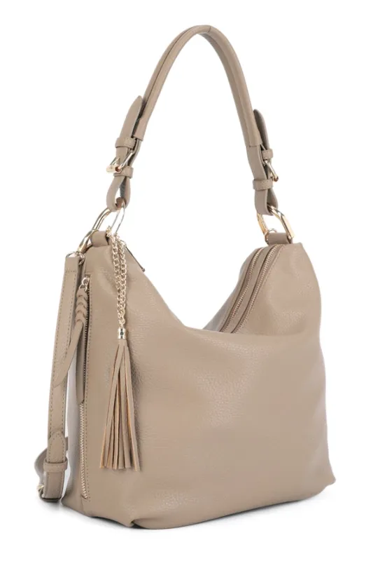 Sammie Double Zip Hobo Bag by amanda