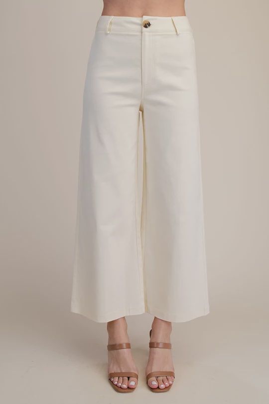 High waist  wide leg pants