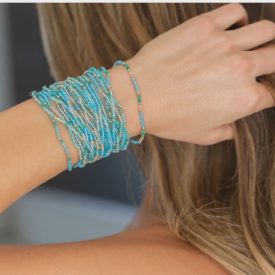 "Seaglass" Vibes 2mm Assorted Stretch Bracelets