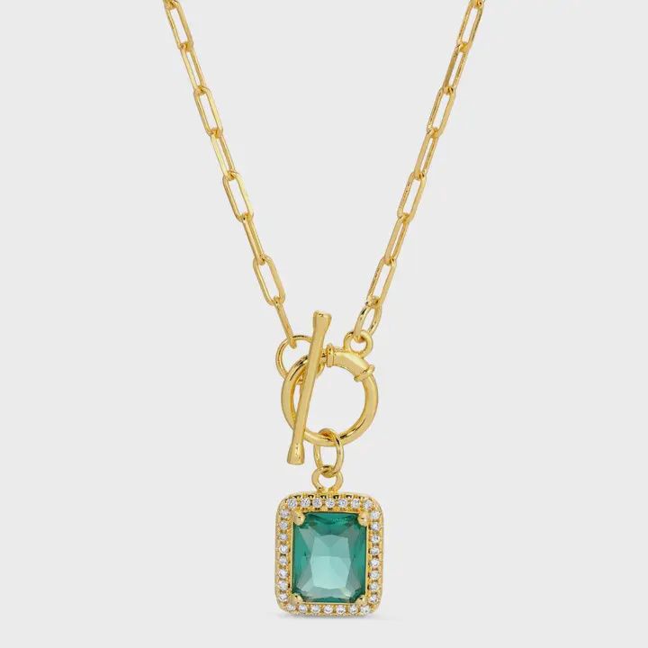 Elegant Pendant Toggle Necklace
