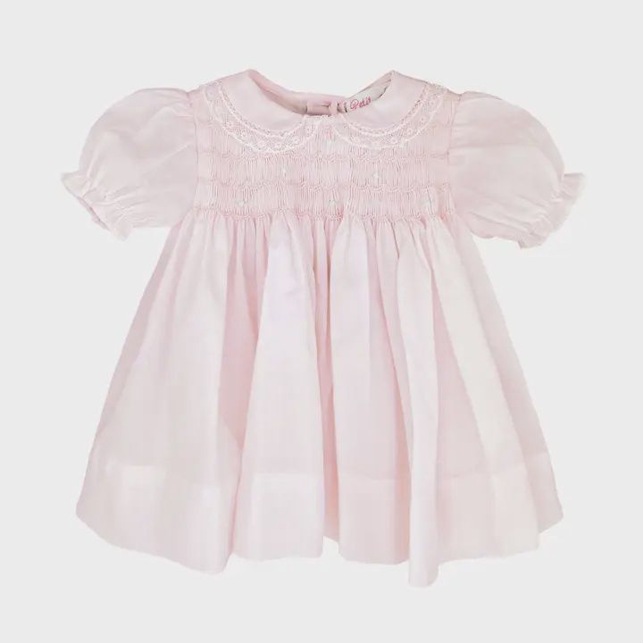 Fully Smocked Dress with Lace