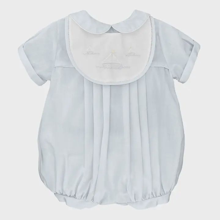 Romper with Sailboat Embroidery