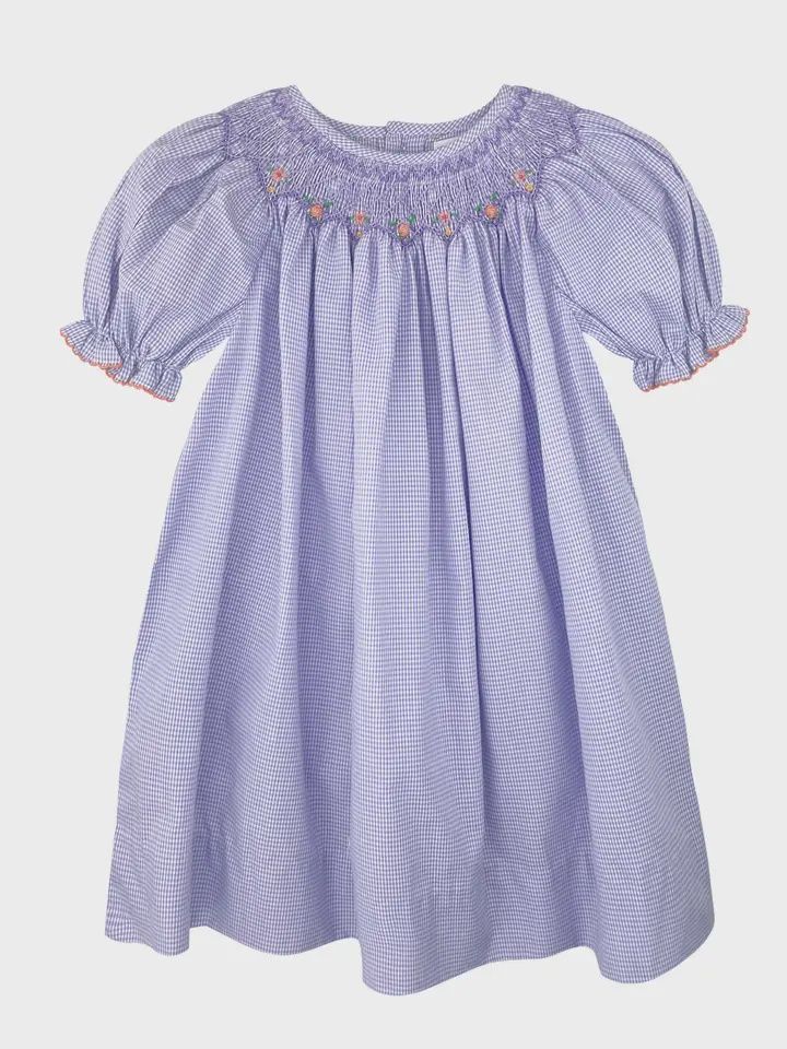 Smocked Daygown with Voile Insert