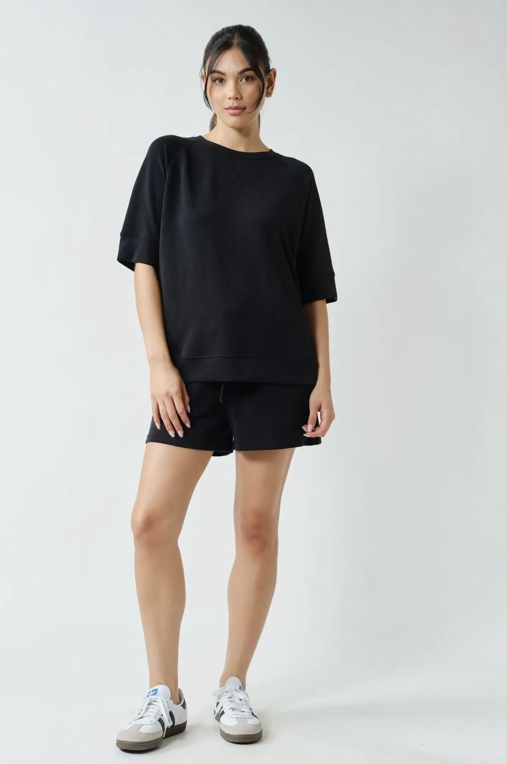 Black Easy Comfort Short Set, Size: Small