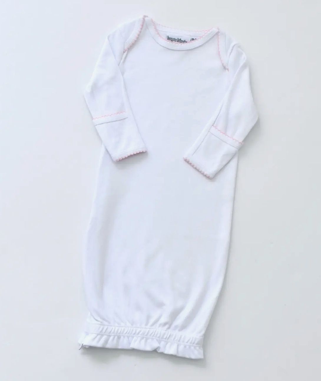 Picot Trim Gown - Pink
