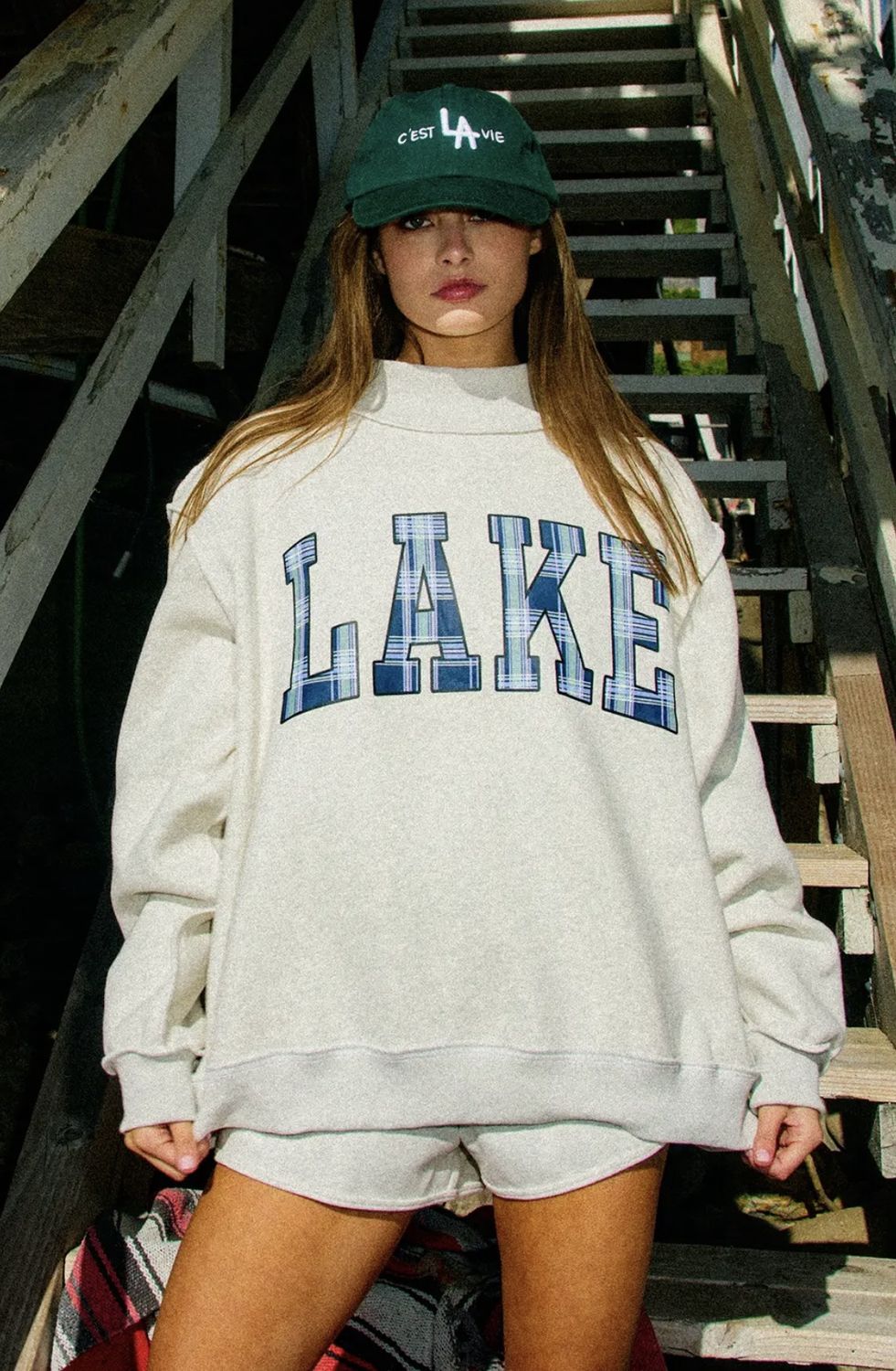 Reversible Lake/Mountain Mockneck, Size: S/M