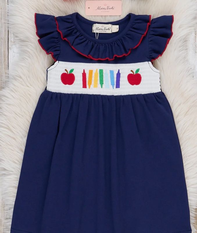 Little Artist Smocked Flutter Dress