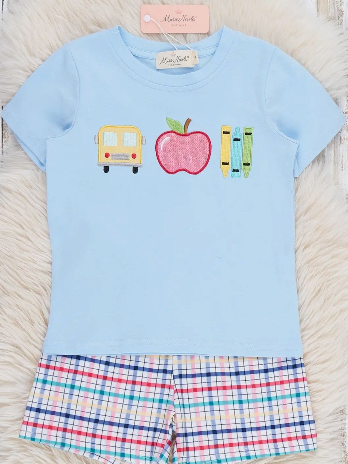 Scholarly Sweetness Plaid Outfit, Size: 3T