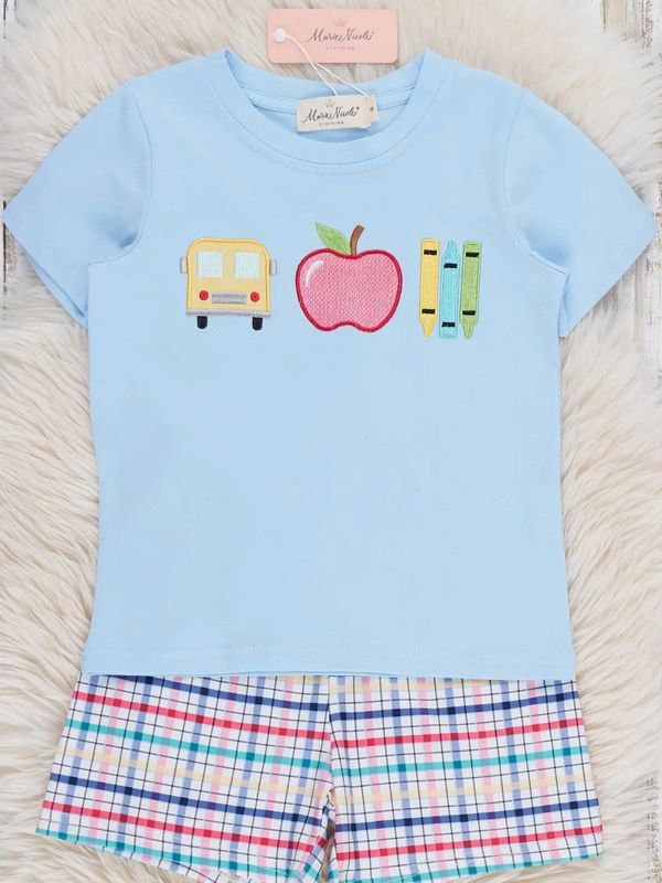 Scholarly Sweetness Plaid Outfit