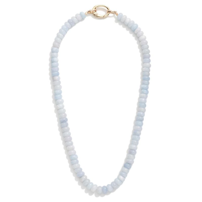 Light Blue Beaded Necklace