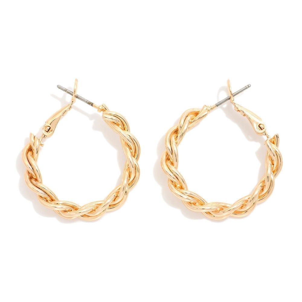Rope Gold Hoops