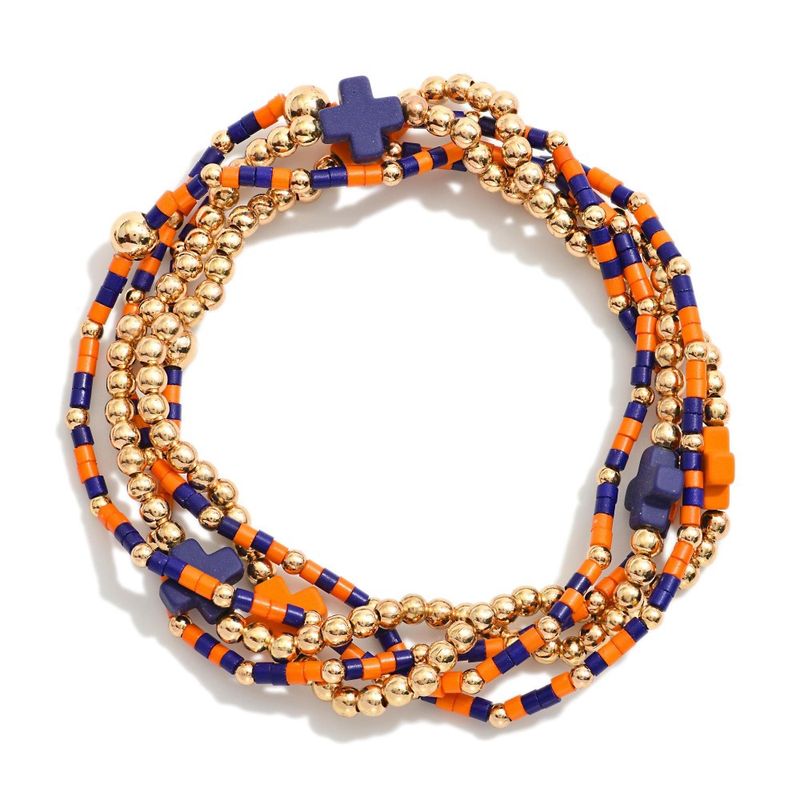 Auburn Cross Gameday Bracelet Stack