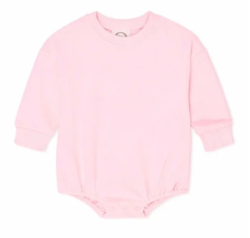Pink Sweatshirt Bubble, Size: 6M