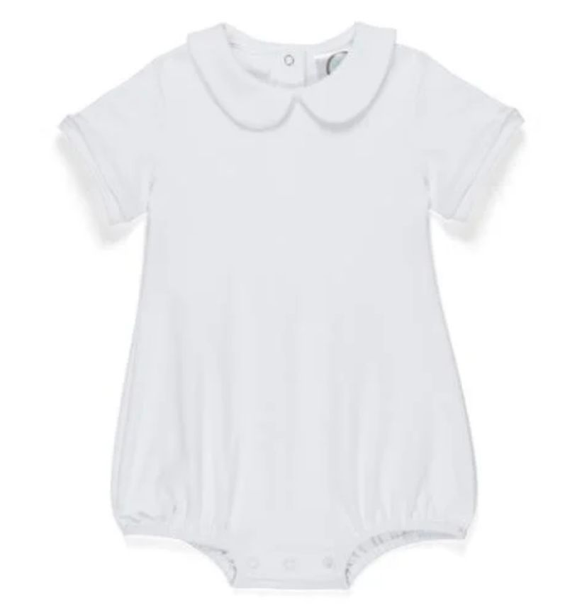 Short Sleeve Peter Pan Collar Bubble, Size: 6M