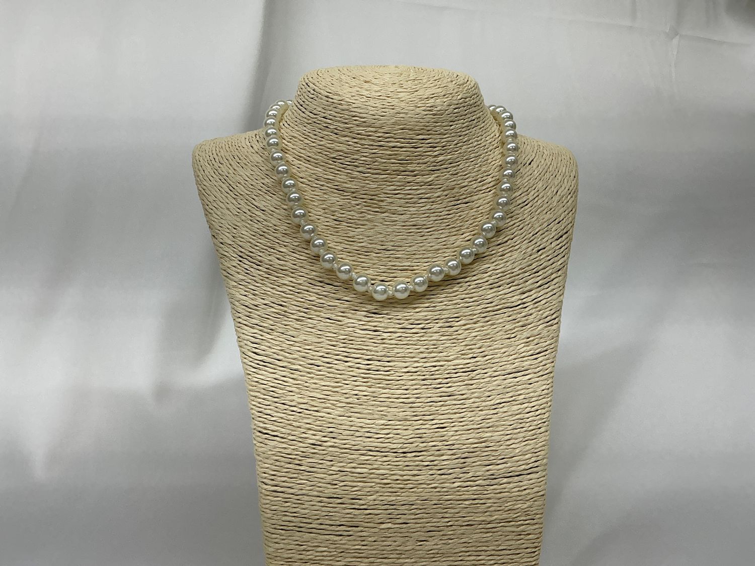 18” Knotted Pearl Strand with Earrings