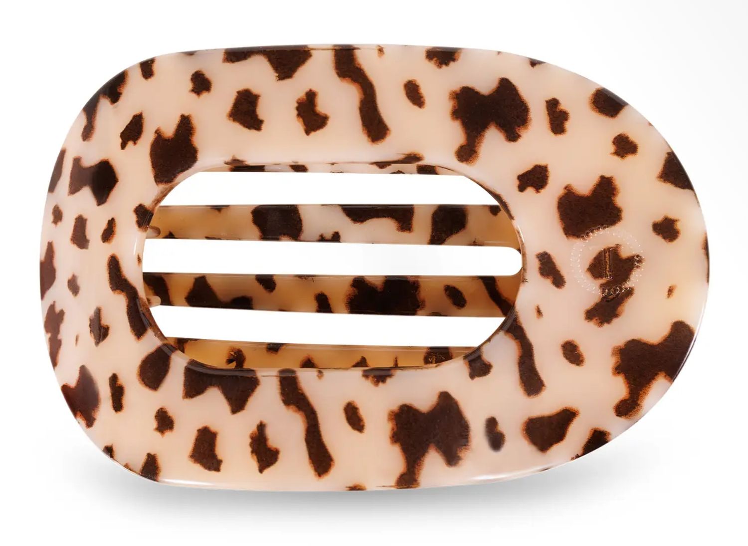 Blonde Tortoise - Large Round Flat Clip