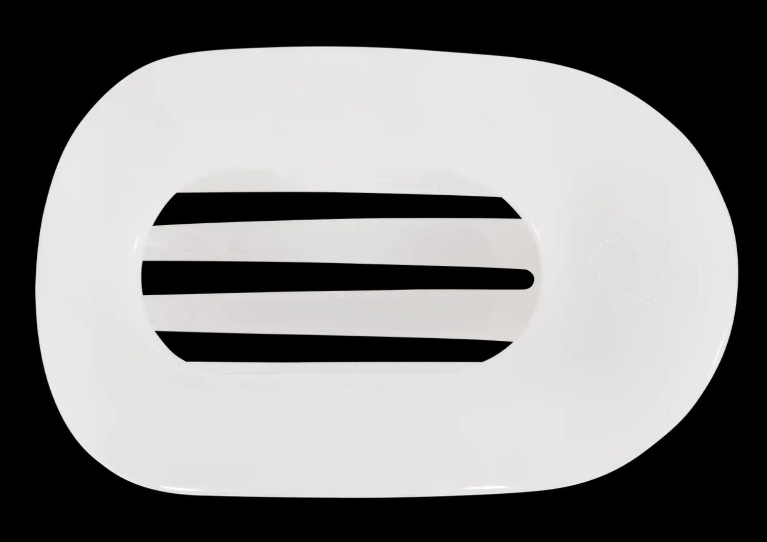 Coconut White - Medium Round Flat Clip