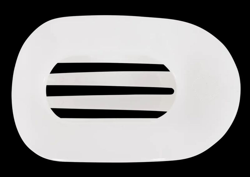 Coconut White - Medium Round Flat Clip