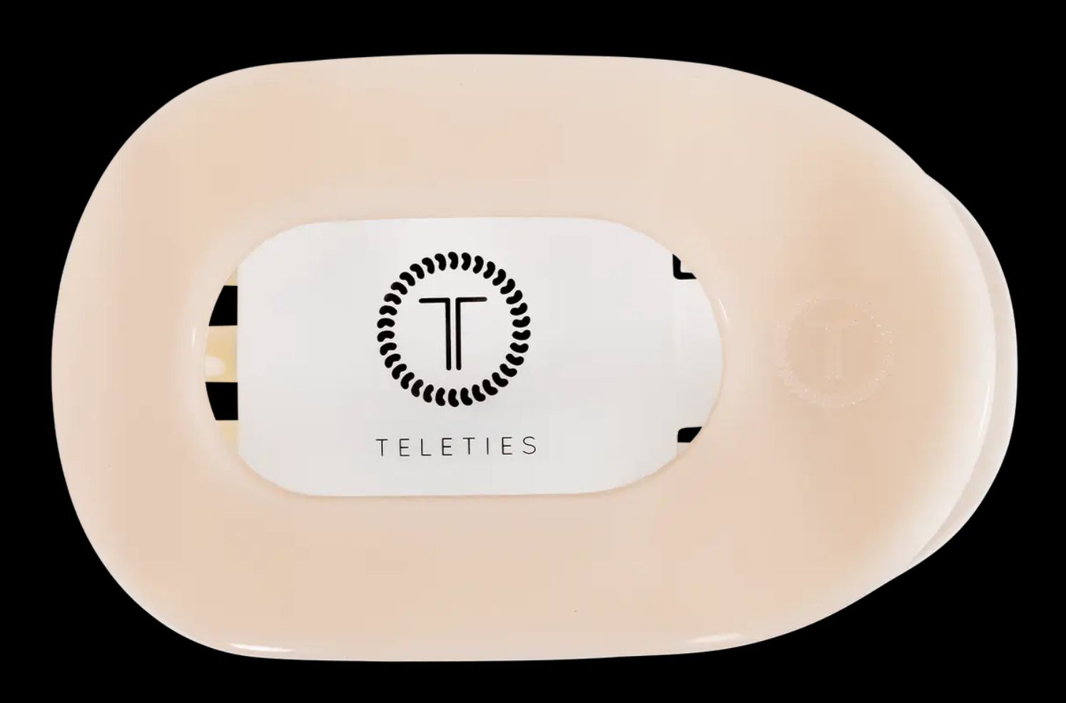 Almond Beige - Small Round Flat Clip