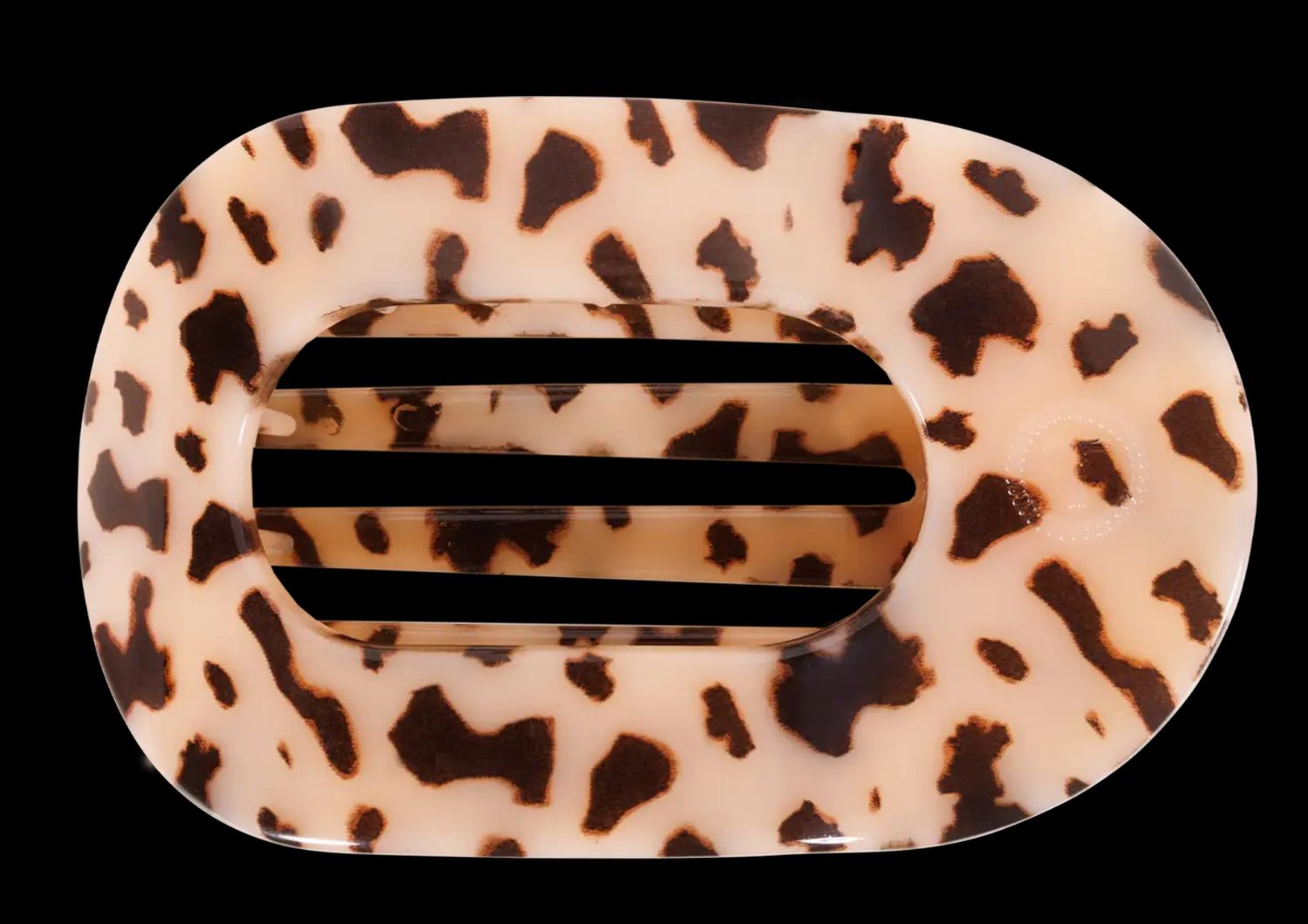 Blonde Tortoise - Medium Round Flat Clip