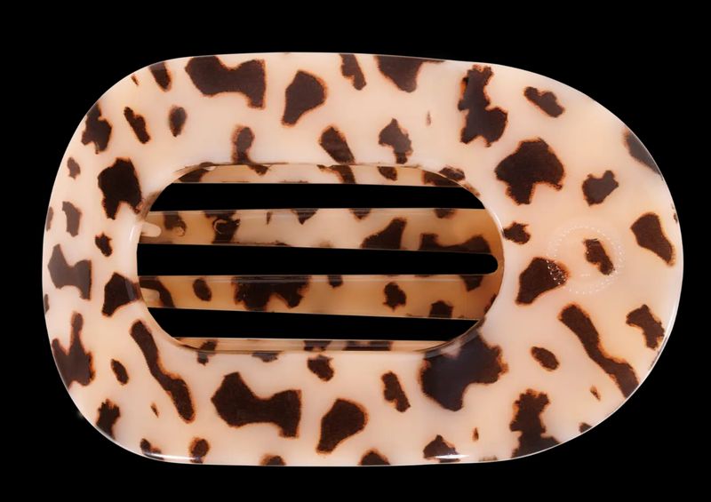 Blonde Tortoise - Medium Round Flat Clip