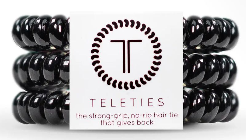Jet Black - Small Hair Ties