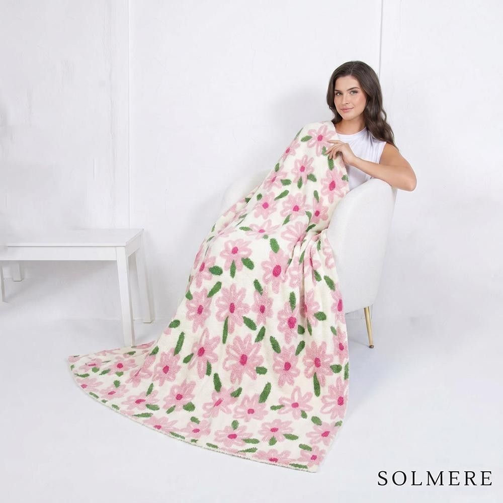 Solmere Blanket – Pink Floral Blanket
