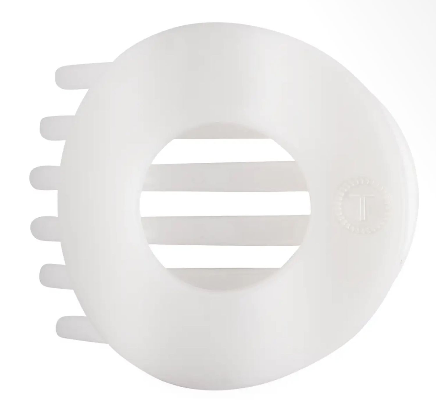 Coconut White - Medium Flat Circle Clip