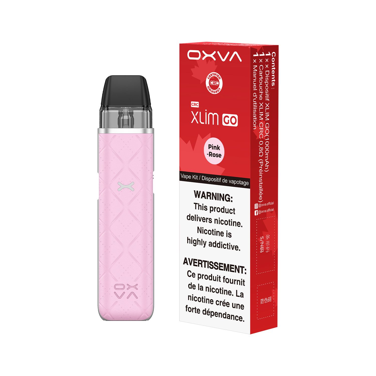 OXVA XLIM GO Device-, Colour: Pink