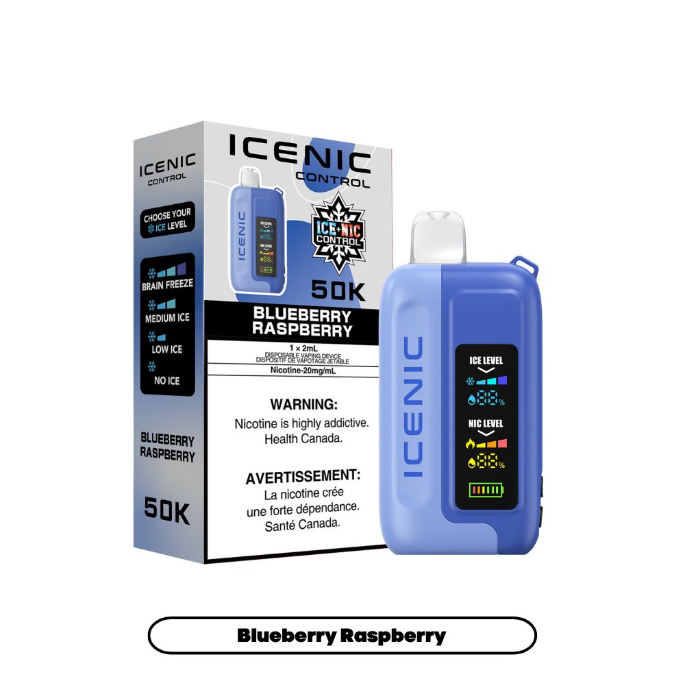 ICE NIC 50k DISPOSABLE-, Quantity: SIngle, Flavor: Blueberry Raspberry