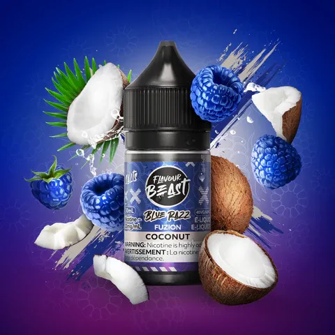 FLAVOUR BEAST FUZION-, [Nicotine] mg/mL: 20mg, Flavour: Coconut (Blue Razz)