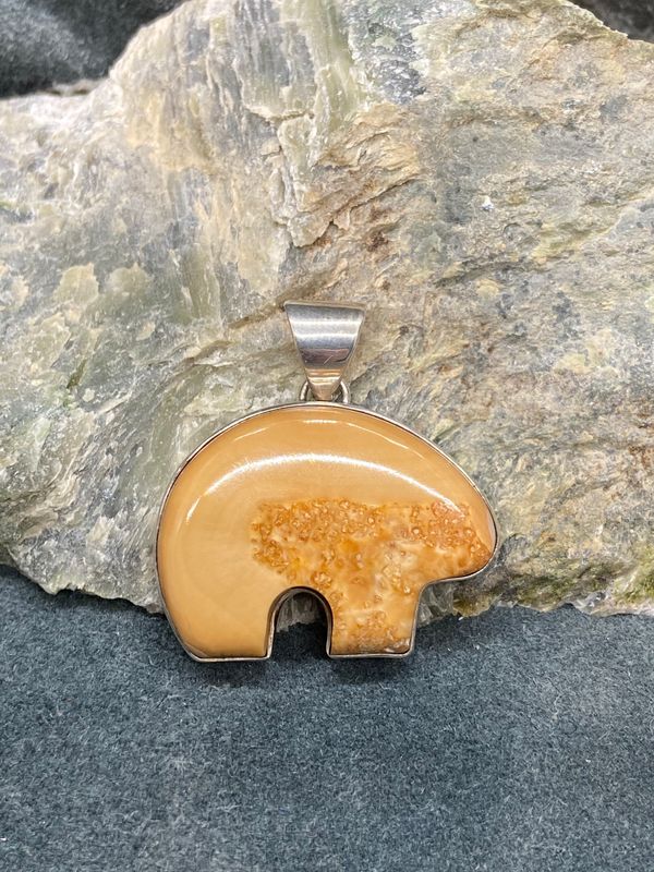 Walrus Ivory Spirit Bear Pendant