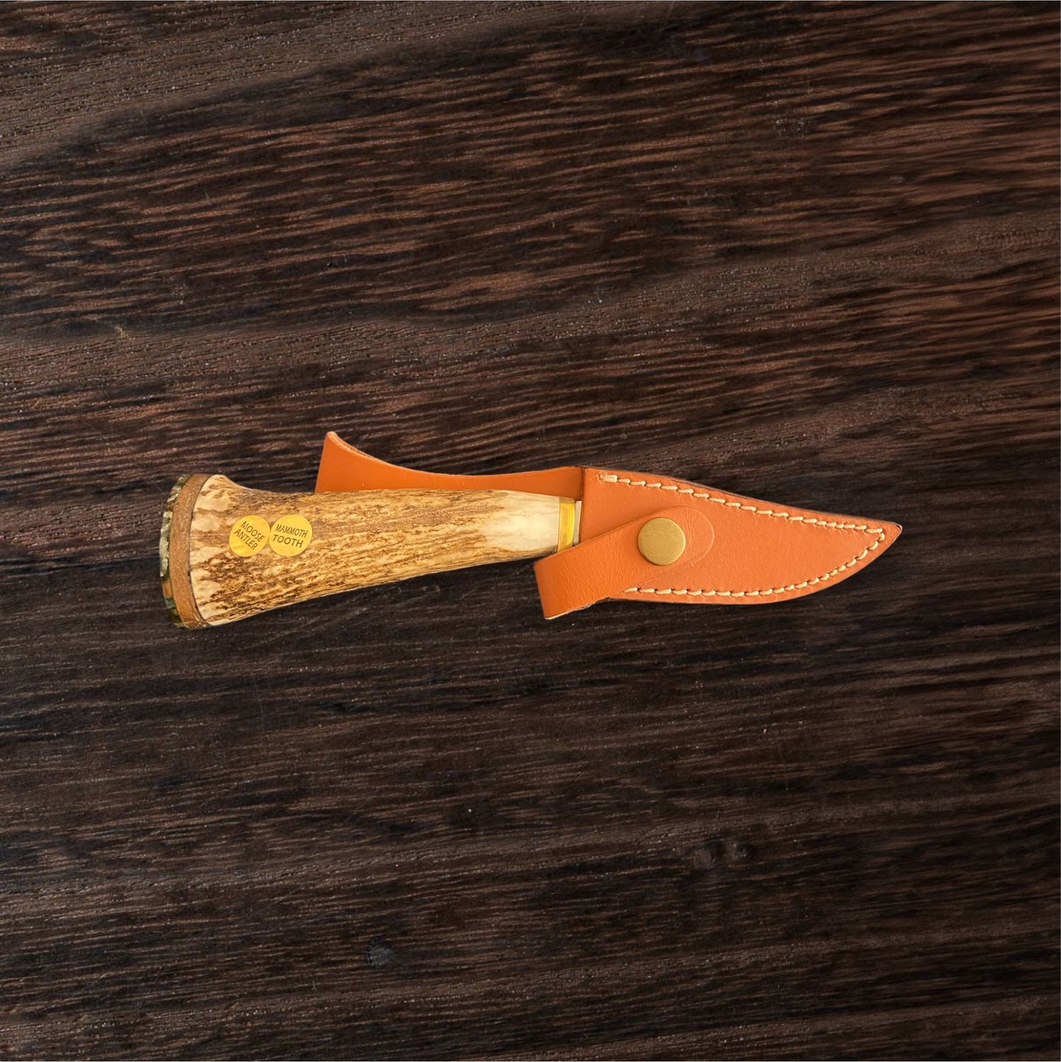 Bob Merry Moose Antler &amp; Mammoth Tooth Clip Point