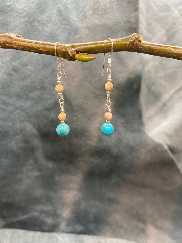 7mm  Turqouise Triple Bead Strand