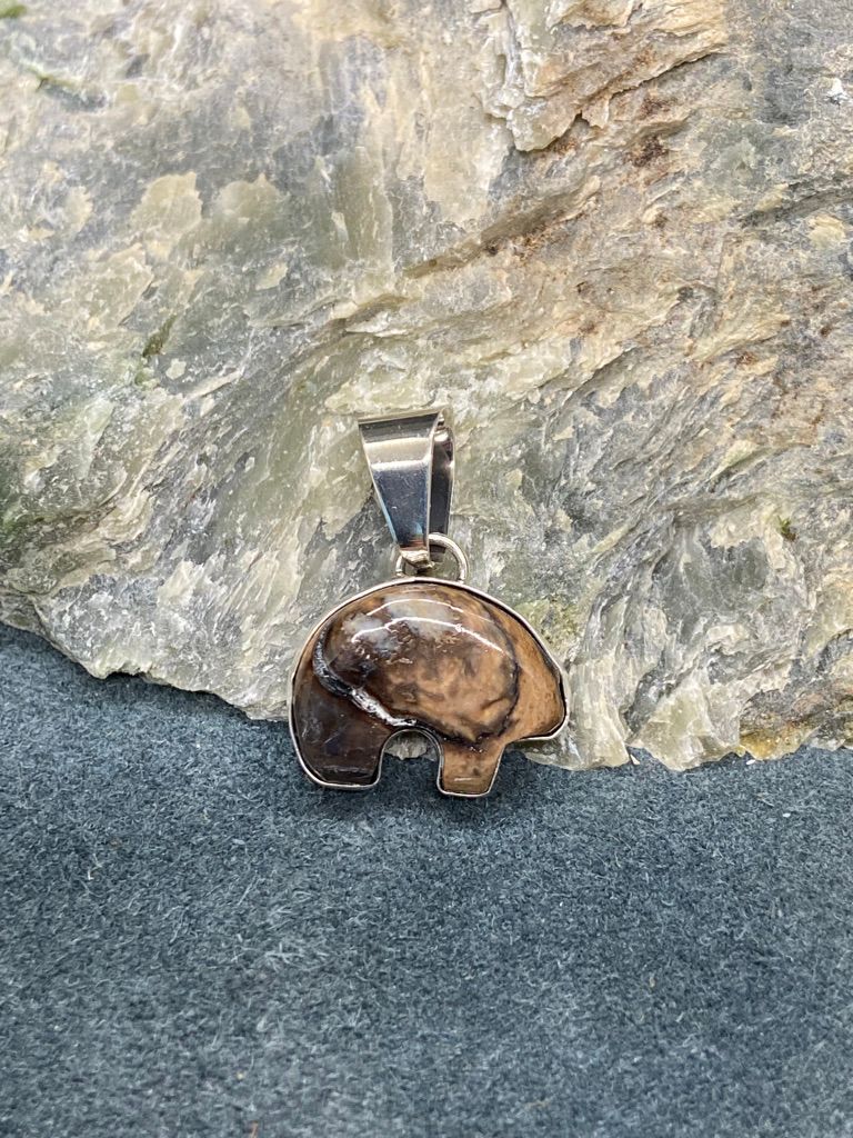 Mammoth Tooth Spirit Bear Pendant