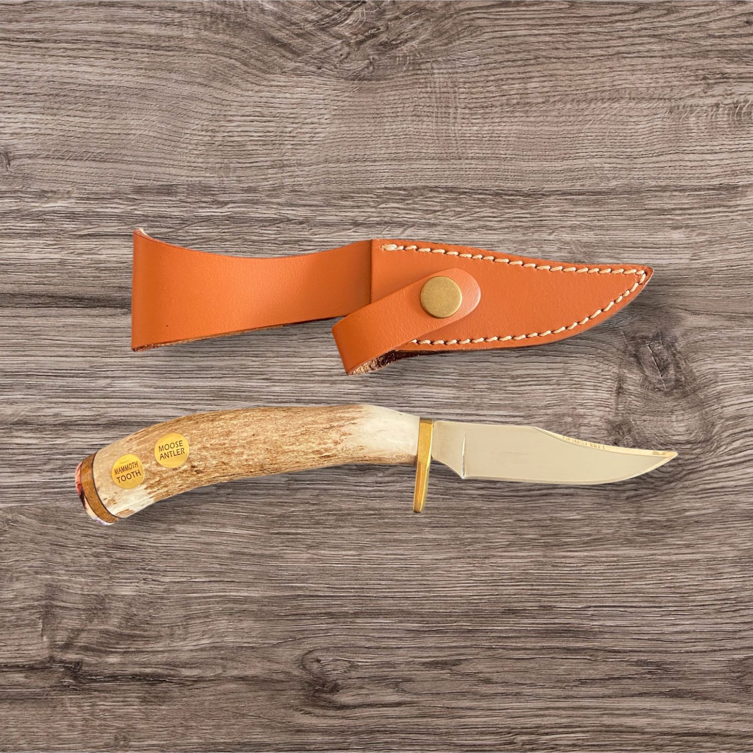 Bob Merry Moose Antler &amp; Mammoth Tooth Clip Point 3