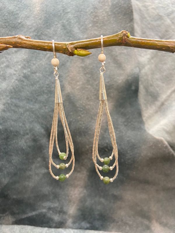 4mm Jade Bead Triple Loop