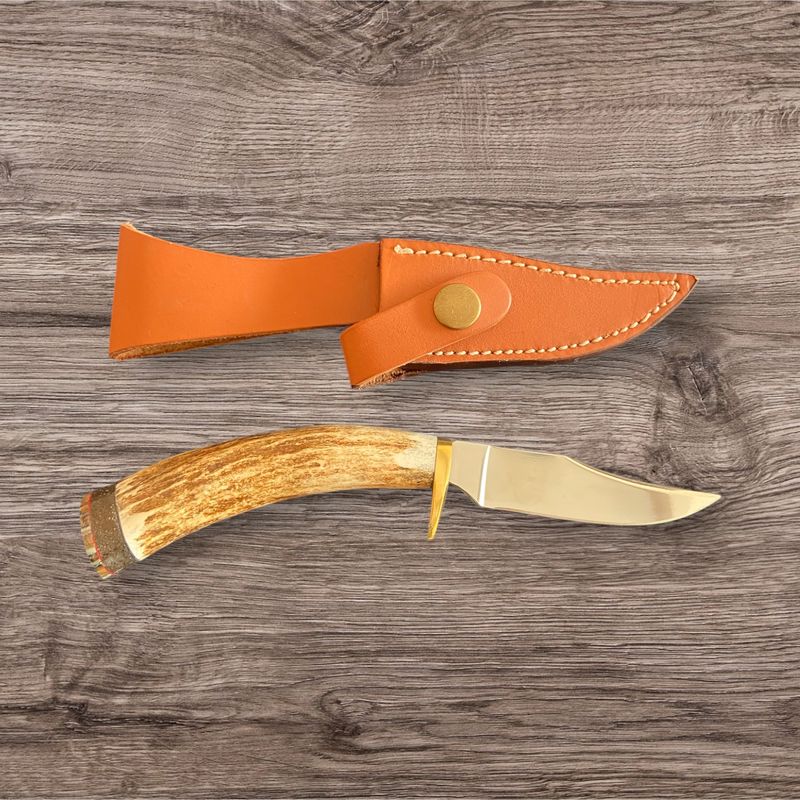Bob Merry Moose Antler &amp; Mammoth Tooth Clip Point 2