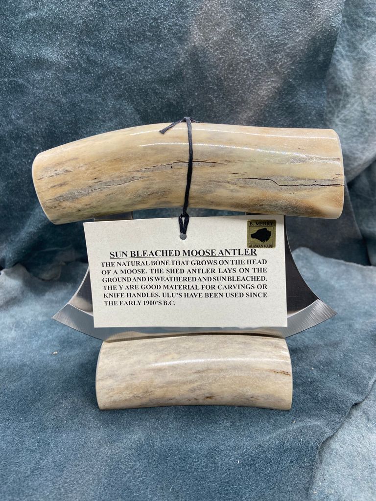 Sun Bleached Moose Antler Ulu