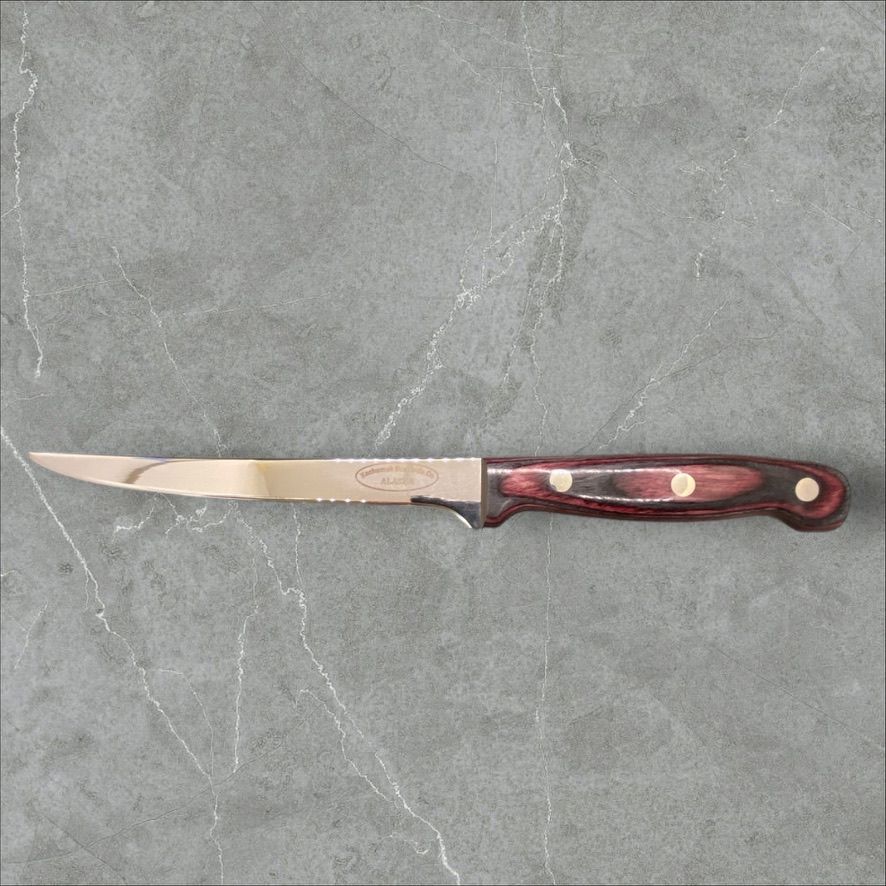Kachemak Bay Knife Co. Fillet: Maroon &amp; Black 