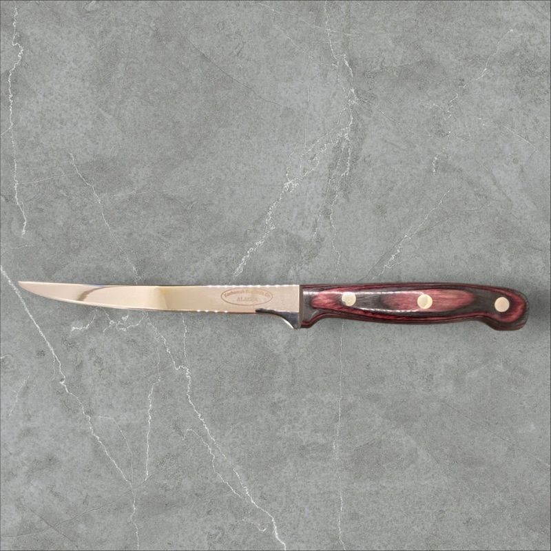 Kachemak Bay Knife Co. Fillet: Maroon &amp; Black 