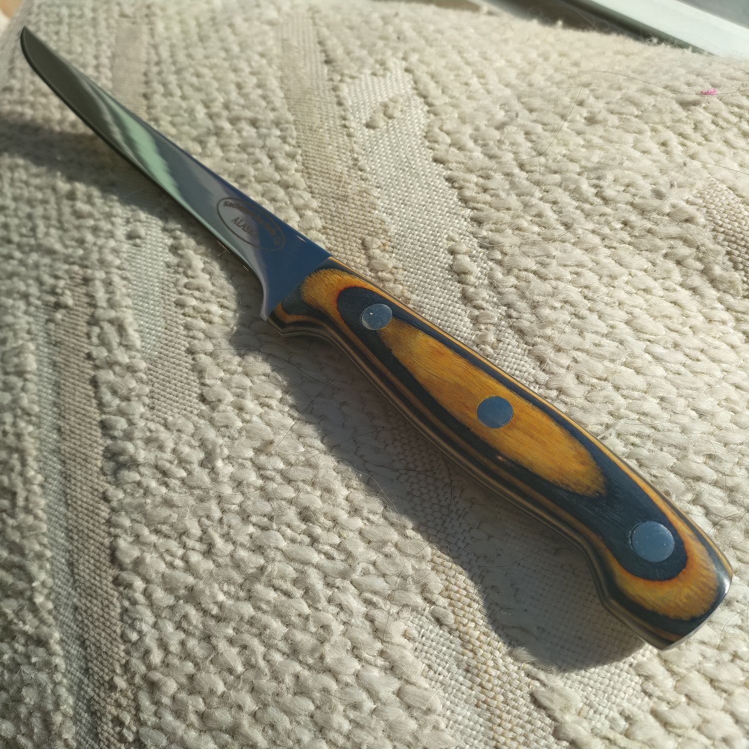 Kachemak Bay Knife Co. Fillet: Yellow &amp; Black