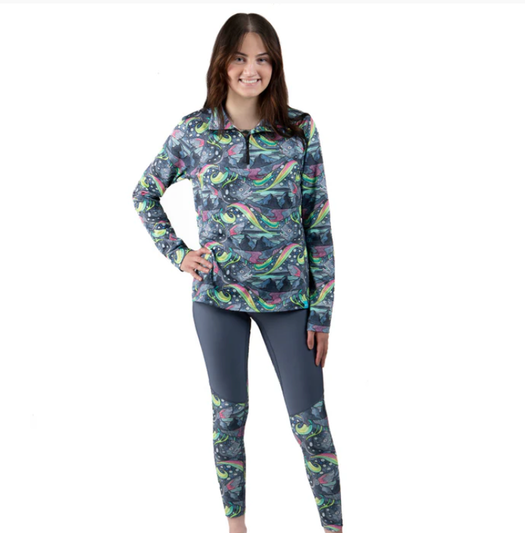 Fishe Thermal 1/4 Zip, Color: Haliborealis, Size: XS