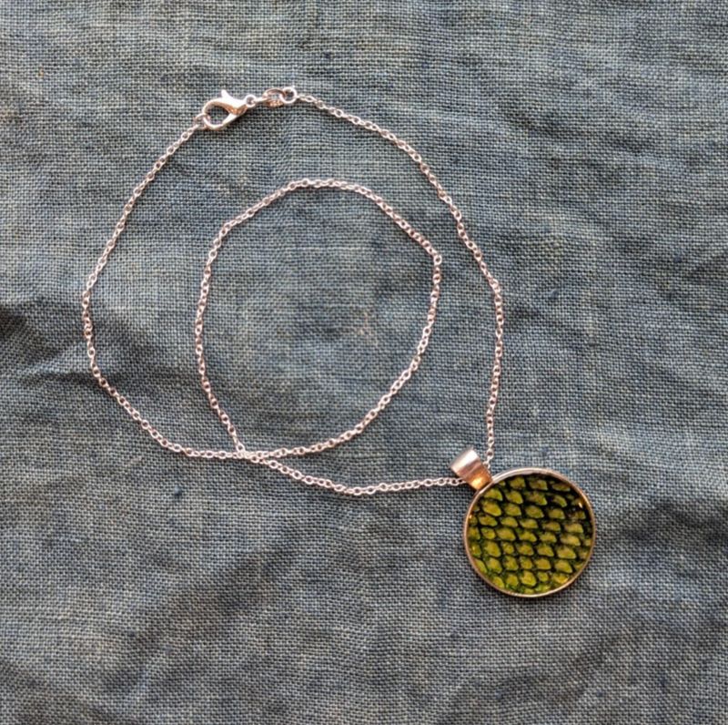 Beyond Ocean Leather Large Round Necklace