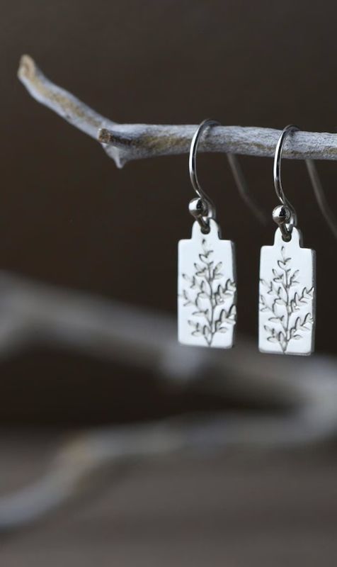 Wildflower Mini Tag Earring