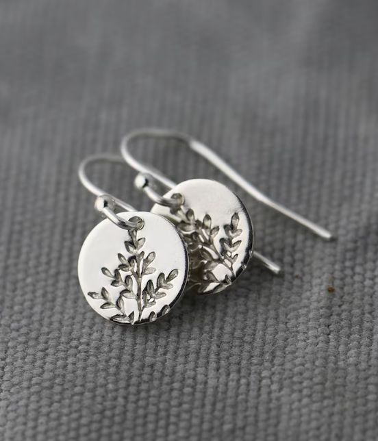 Wildflower Tiny Disc Earring