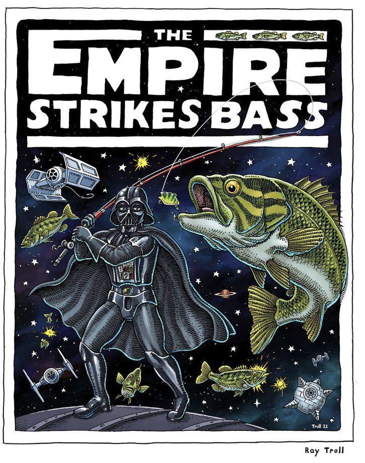 Ray Troll Magnet , Color: Empire Strikes Bass