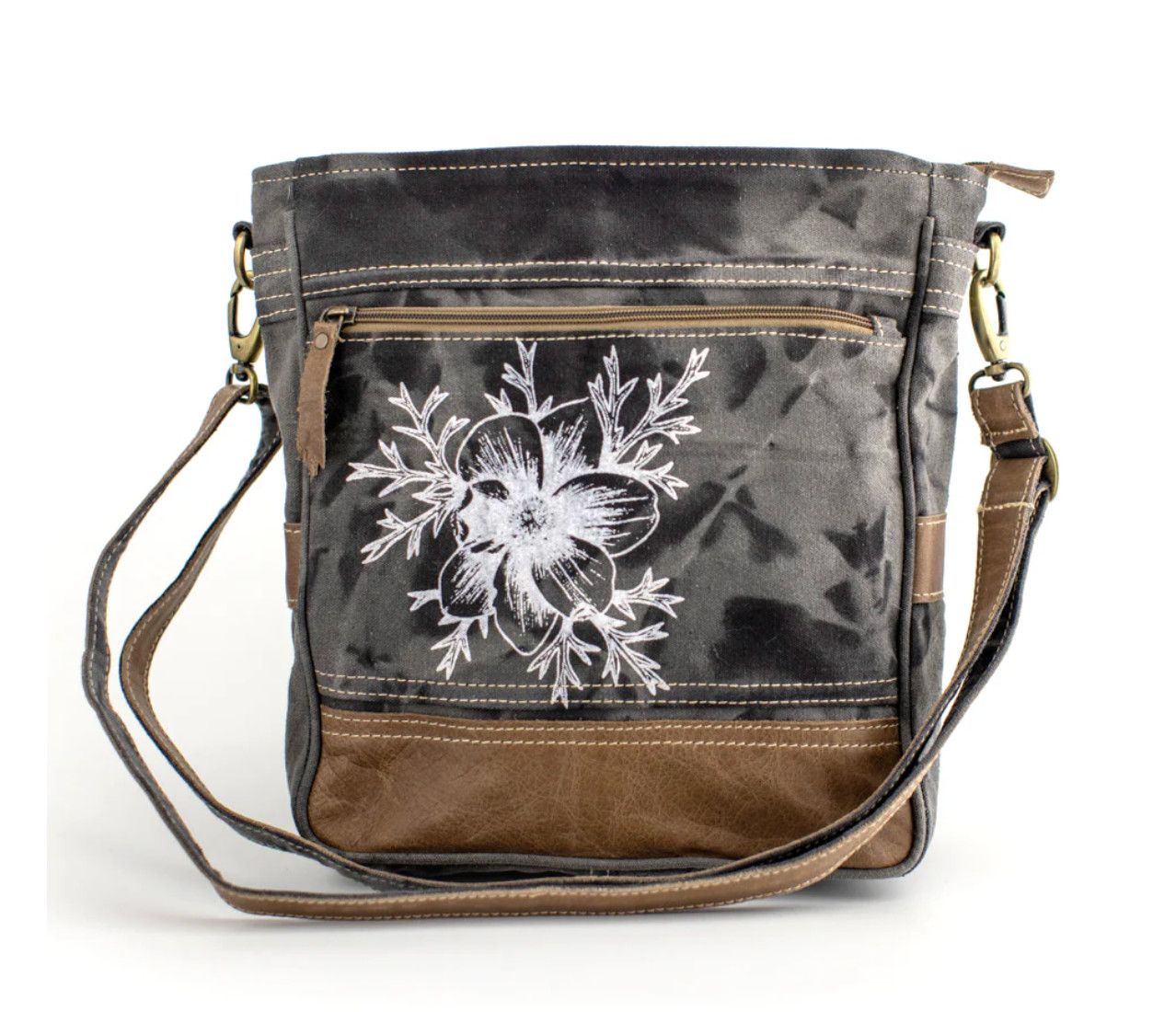 Pasque Flower - Medium Canvas Sling W/ Carry